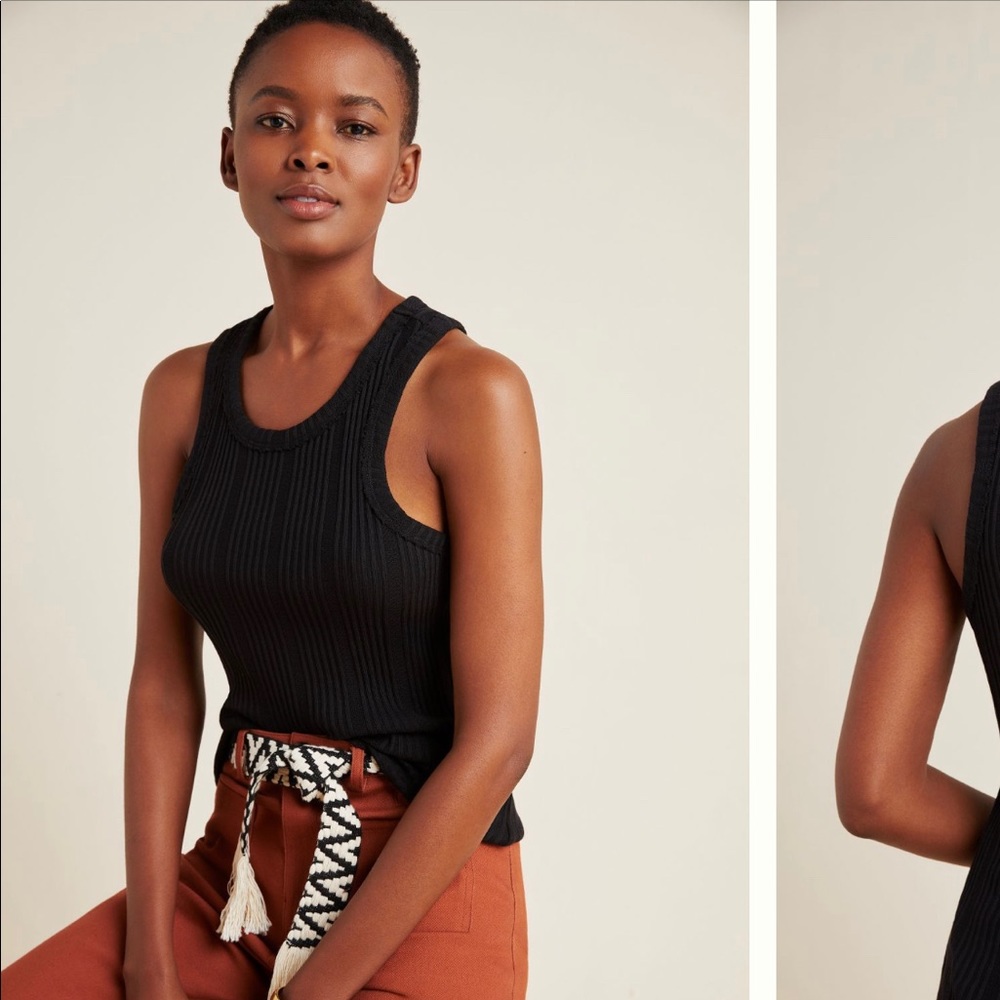 Robbin Ribbed Tank By Anthropologie